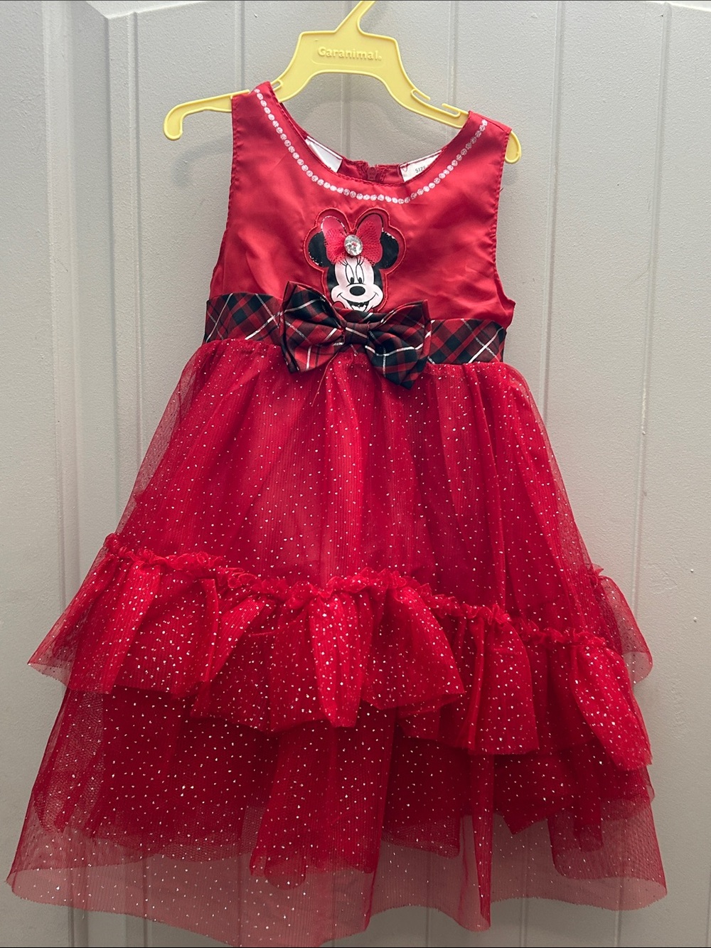 Red Minnie Mouse Tulle Party Dress for Kids